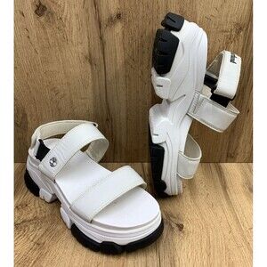 Timberland Women's Adley Platform Way Sandal 2 Band Straps A5USM White Size 9.5